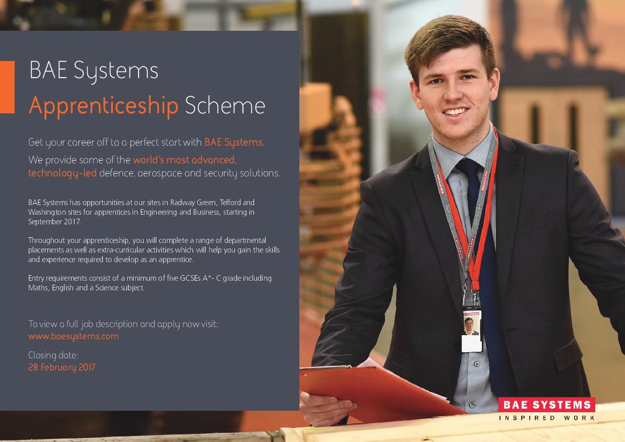 BAE Systems - Apprenticeship Scheme | Castle View Academy